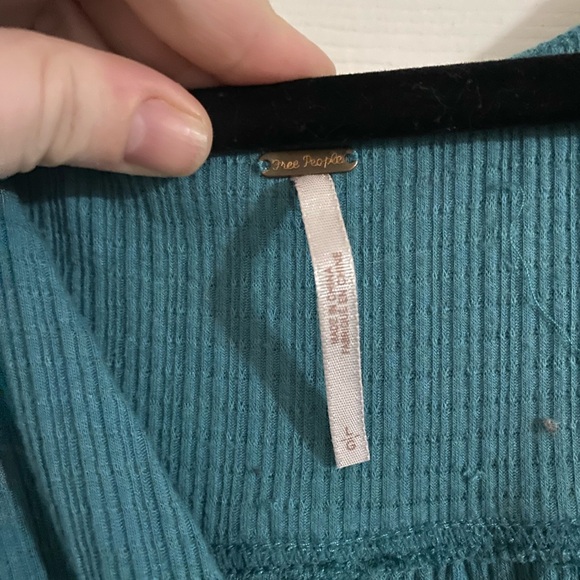 Free People Beach Bound Plunging V Neck Tank top - Picture 3 of 3